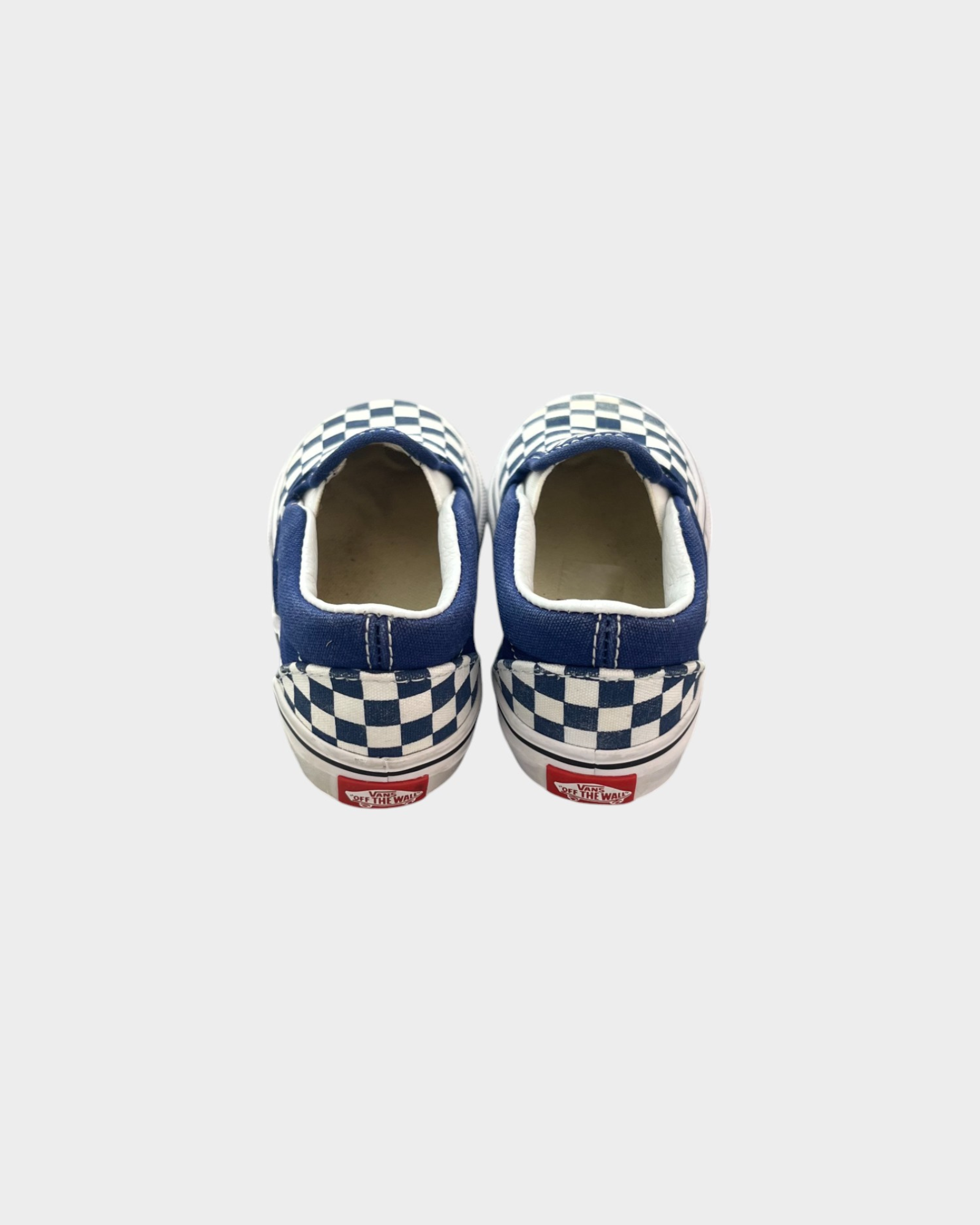 Vans slip on checkerboard navy clearance